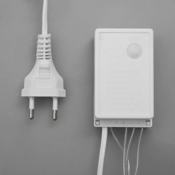 Гирлянда «Бахрома» 4 × 0.6 м, IP44, прозрачная нить, 180 LED, свечение мульти, 8 режимов, 220 В Гирлянда «Бахрома» 4 × 0.6 м, IP44, прозрачная нить, 180 LED, свечение мульти, 8 режимов, 220 В