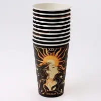 Стакан одноразовый бумажный для кофе &laquo;Таро Солнце&raquo;, 400 мл