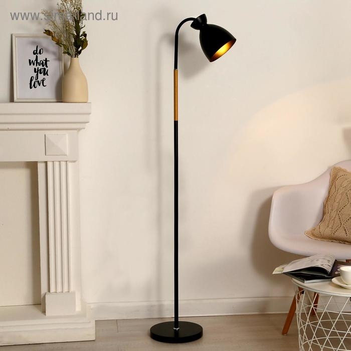 Торшер "Нова" 1x40Вт E27 черный 25х30х145 см.