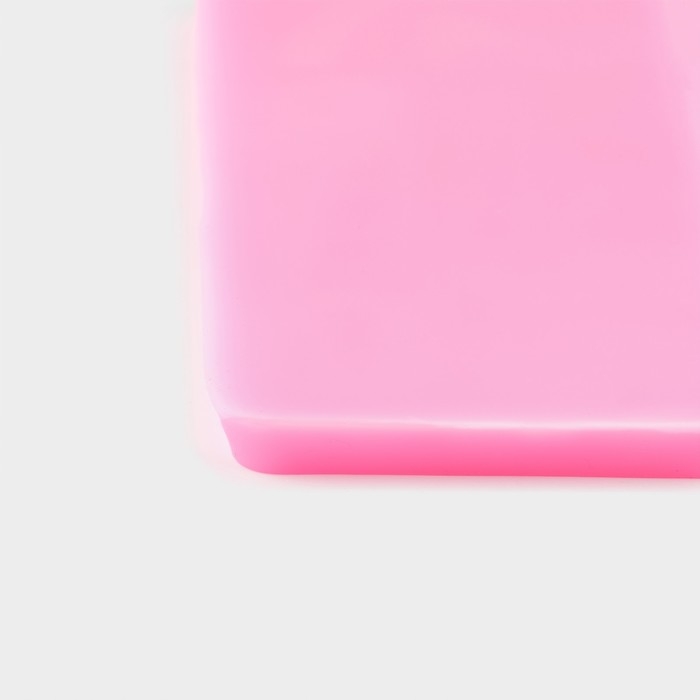 Молд «Цифры», силикон, 17,5×7,6 см, цвет розовый Молд «Цифры», силикон, 17,5×7,6 см, цвет розовый