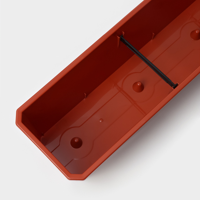 Ящик балконный для цветов, 18 л, 100 см, цвет терракотовый Ящик балконный для цветов, 18 л, 100 см, цвет терракотовый