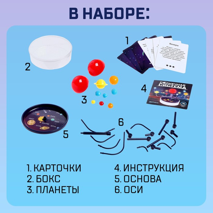 Набор для опытов «Солнечная система» Набор для опытов «Солнечная система»