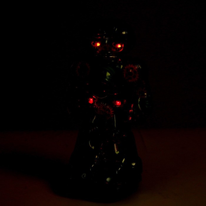 Музыкальный робот «Робби», русское озвучивание, световые эффекты, цвет голубой