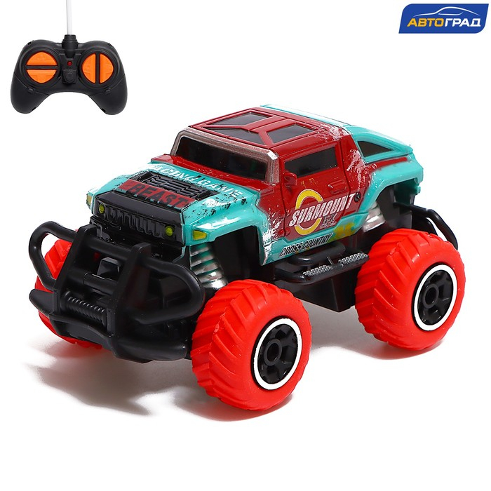Джип радиоуправляемый «Граффити», работает от батареек, цвет красный Джип радиоуправляемый «Граффити», работает от батареек, цвет красный