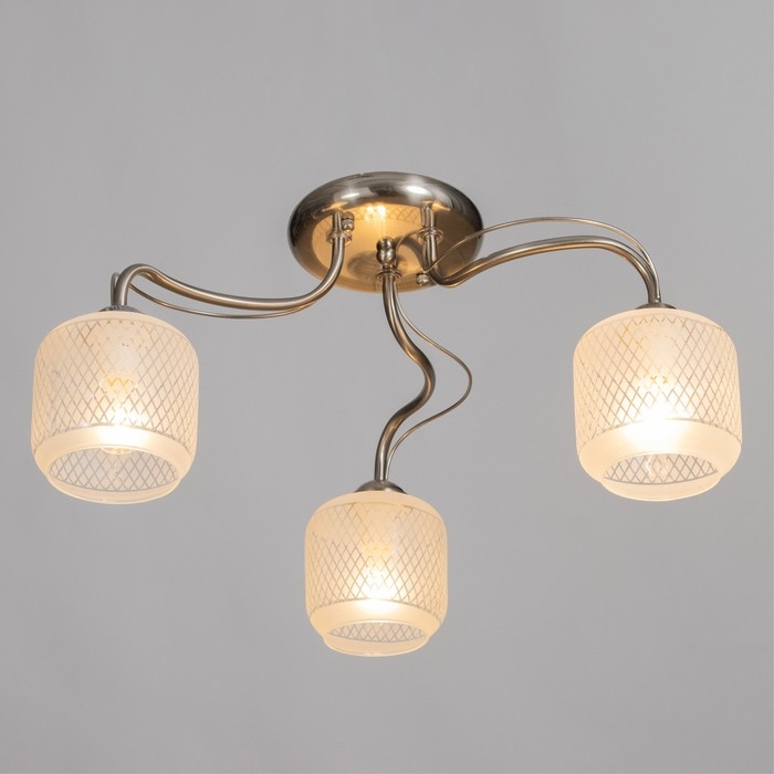 Люстра потолочная Бетти 3х40Вт Е14 Хром 54x54x29 см Люстра потолочная Бетти 3х40Вт Е14 Хром 54x54x29 см