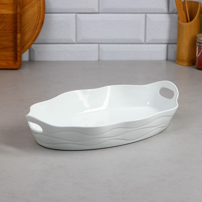 Форма для запекания Sezar, 1.5 л, фарфор, Иран Форма для запекания Sezar, 1.5 л, фарфор, Иран