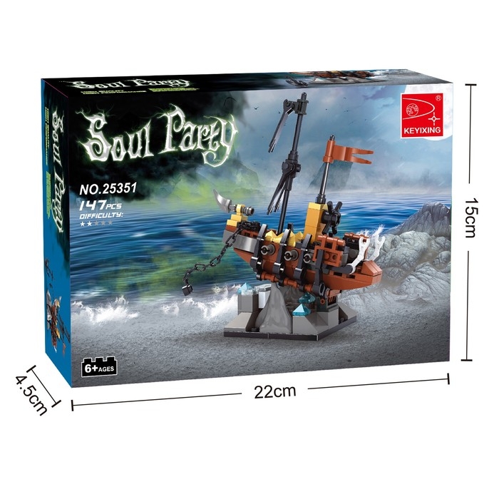 Конструктор Пираты «Фрегат на рифе», 154 детали Конструктор Пираты «Фрегат на рифе», 154 детали