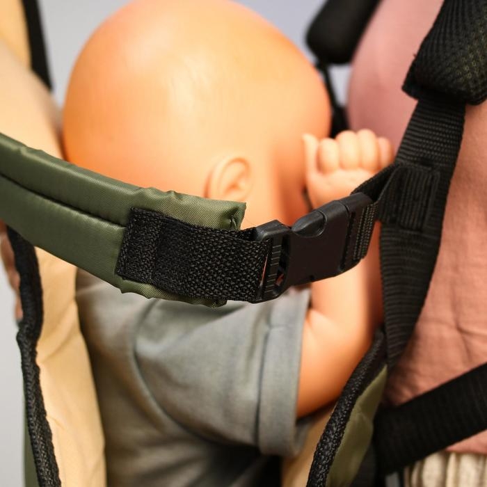 Рюкзак кенгуру для малыша «Сидим и лежим», цвет хаки Рюкзак кенгуру для малыша «Сидим и лежим», цвет хаки