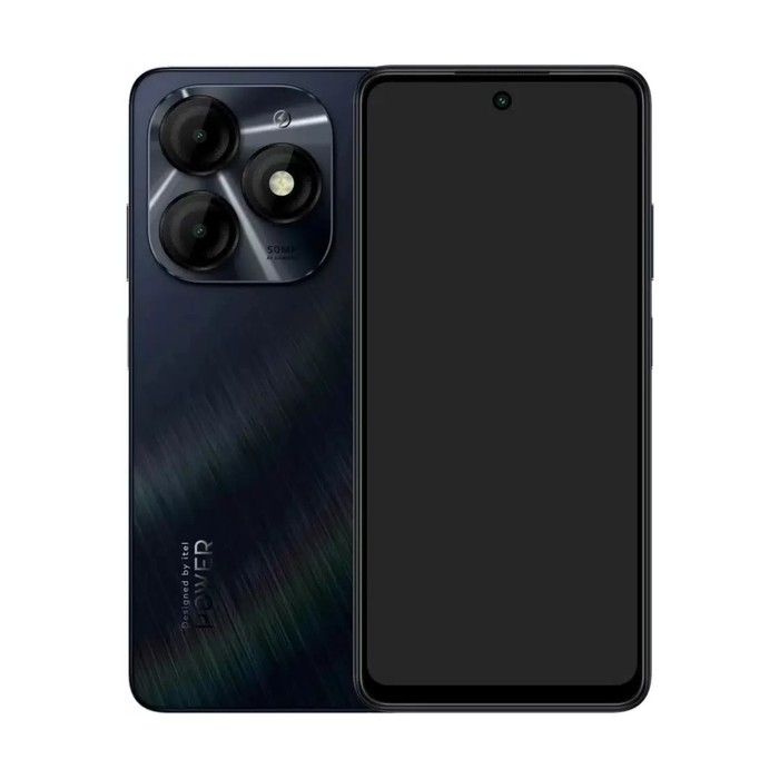 Смартфон Itel P55, 6.6 Смартфон Itel P55, 6.6", 8 Гб, 128 Гб, 50 Мп, 8 Мп, microSD, 2sim, 5000 мАч, черный