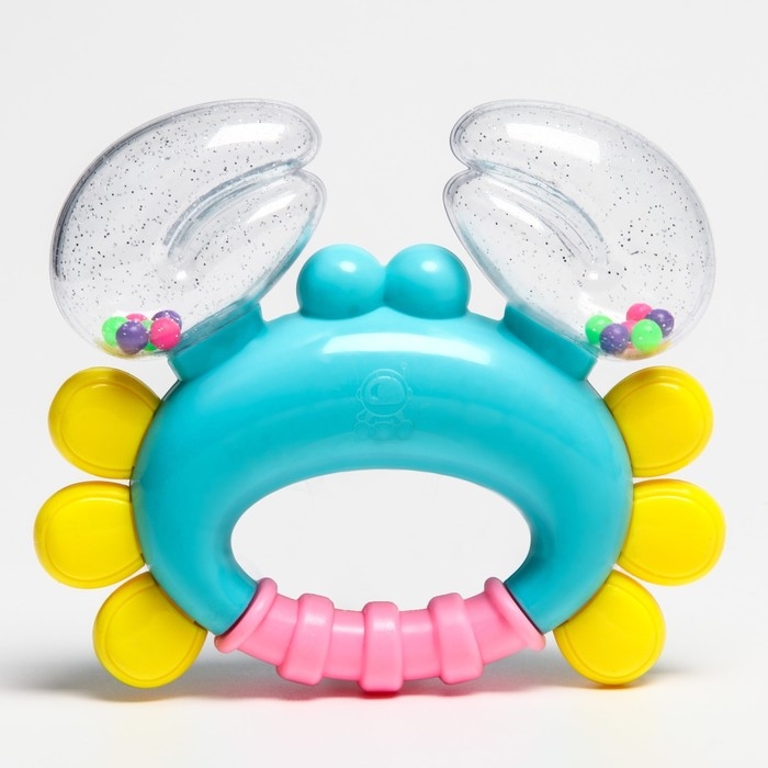 Погремушка «Крабик», цвет МИКС, Крошка Я, 12 см Погремушка «Крабик», цвет МИКС, Крошка Я, 12 см