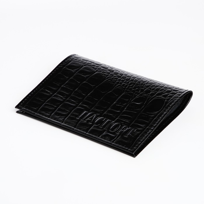 Обложка для паспорта, цвет чёрный