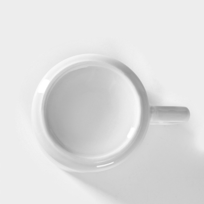 Кружка фарфоровая «Эльза», 350 мл, d=8,2 см, белая Кружка фарфоровая «Эльза», 350 мл, d=8,2 см, белая