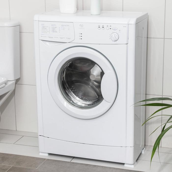 Антивибрационные подставки «Доляна», 4 шт, квадратные, цвет белый Антивибрационные подставки «Доляна», 4 шт, квадратные, цвет белый