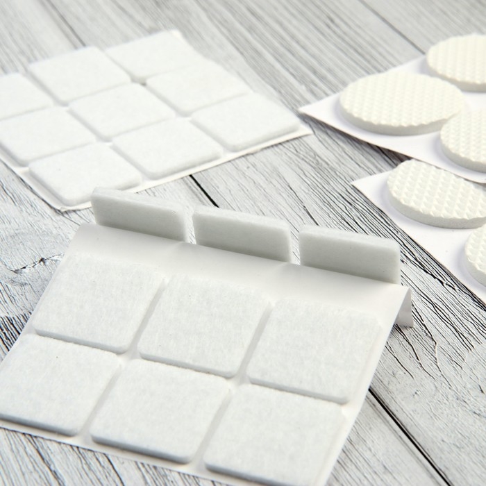 Накладка мебельная ТУНДРА, 25 х 25 мм, квадратная, белая, 18 шт. Накладка мебельная ТУНДРА, 25 х 25 мм, квадратная, белая, 18 шт.