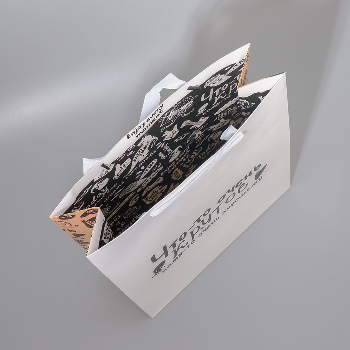 Пакет подарочный ламинированный двухсторонний, упаковка, «Что-то очень крутое», L 40 х 31 х 11,5 см Пакет подарочный ламинированный двухсторонний, упаковка, «Что-то очень крутое», L 40 х 31 х 11,5 см