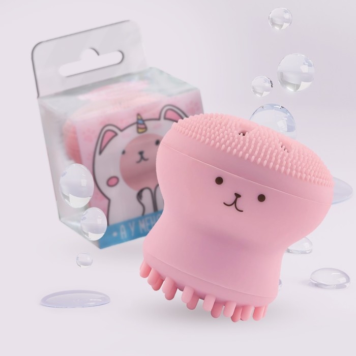 Массажер для лица, спонж для умывания «Котик» 5,5 х 5,5 см Массажер для лица, спонж для умывания «Котик» 5,5 х 5,5 см