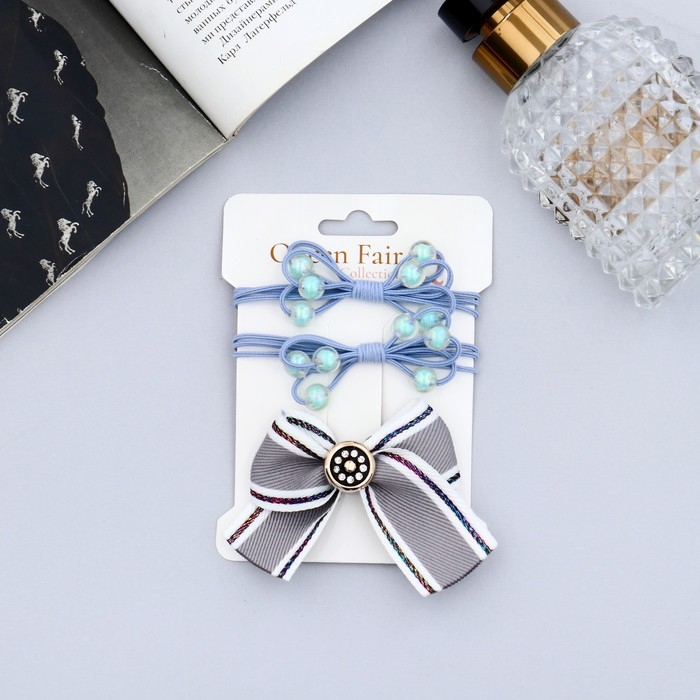 Набор для волос Набор для волос "Эстер" (2 резинки, 1 зажим 4 см) гламур полоски