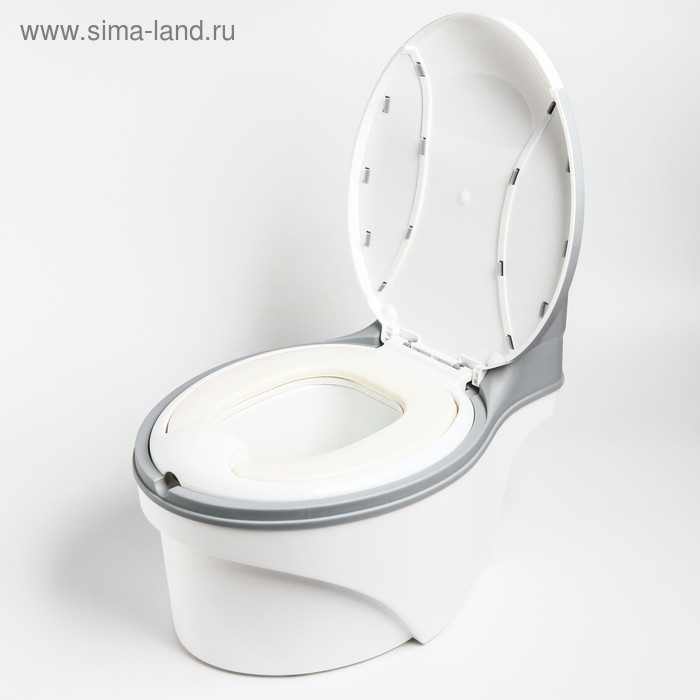 Горшок-унитаз, цвет белый/серый Горшок-унитаз, цвет белый/серый