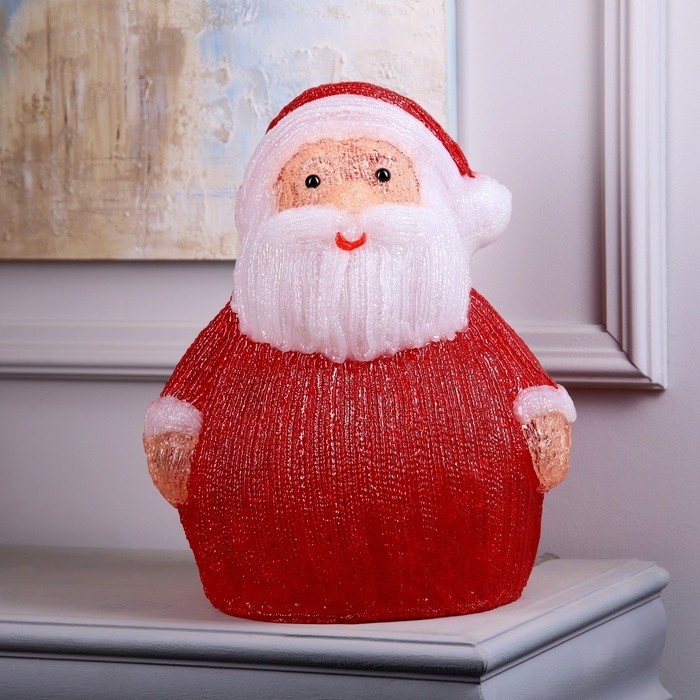 Фигура акрил.  Фигура акрил. "Дед Мороз" 40x60x47 см, 35 LED, 220V, свечение белое