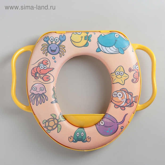 Сиденье для унитаза детское с ручками Доляна «Зверюшки», 30×36 см Сиденье для унитаза детское с ручками Доляна «Зверюшки», 30×36 см