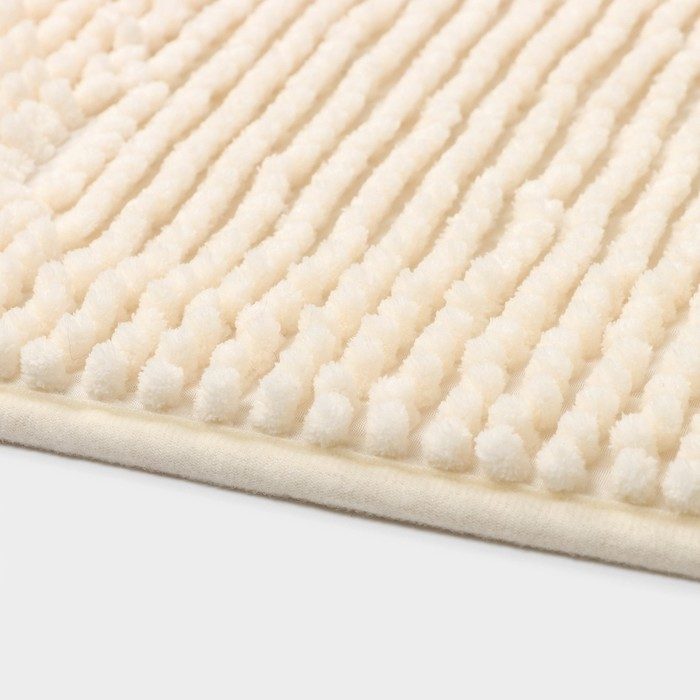 Коврик для дома Доляна «Букли», 40×60 см, цвет бежевый