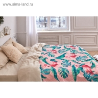 Покрывало "Этель" 1,5 сп Tropical flamingo, 140*210±2 см, микрофибра