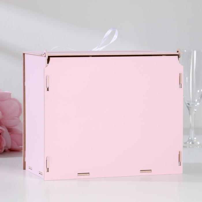 Семейный банк с вензелями, 24х14х20 см, Розовый пастель Семейный банк с вензелями, 24х14х20 см, Розовый пастель