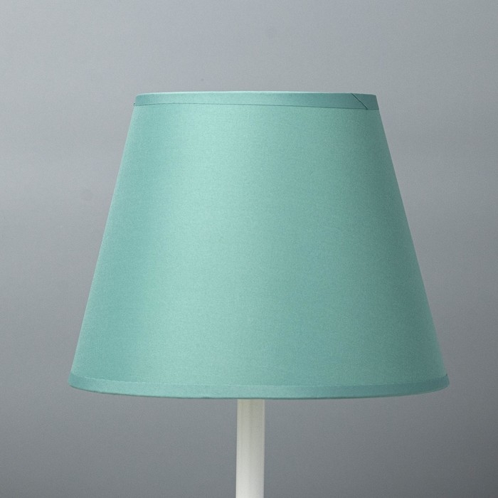 Лампа настольная Лампа настольная "Элеонора" 1х15Вт Е27 белый/бирюзовый 22х22х42см RISALUX