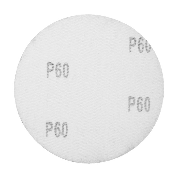 Круг абразивный шлифовальный под  Круг абразивный шлифовальный под "липучку" ТУНДРА, 125 мм, Р60, 100 шт.