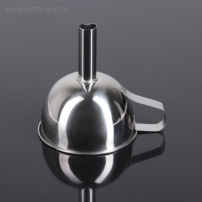 Воронка из нержавеющей стали, d=9 см, с ручкой Воронка из нержавеющей стали, d=9 см, с ручкой