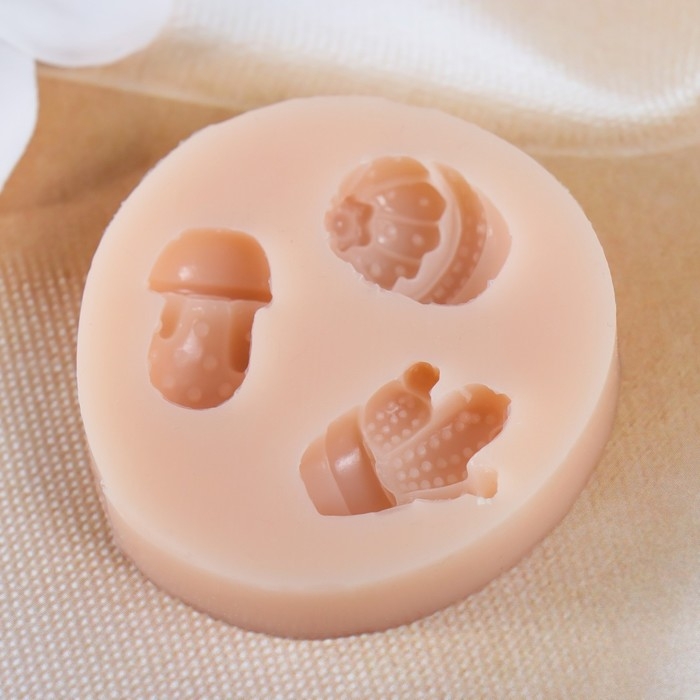 Молд силиконовый Молд силиконовый "Кактусы" 1,8х1,4х0,9, 1,5х2х0,6, 1,2х1,9х0,6 см