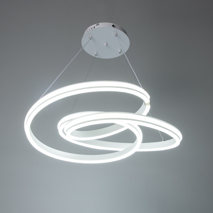 Светильник с ПДУ Светильник с ПДУ "Роули" LED 190Вт 3000-6000К белый 56х56х13-110 см