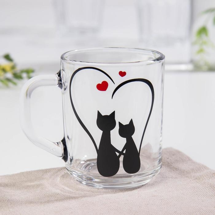 Кружка Доляна &laquo;Кошачье сердце&raquo;, 200 мл