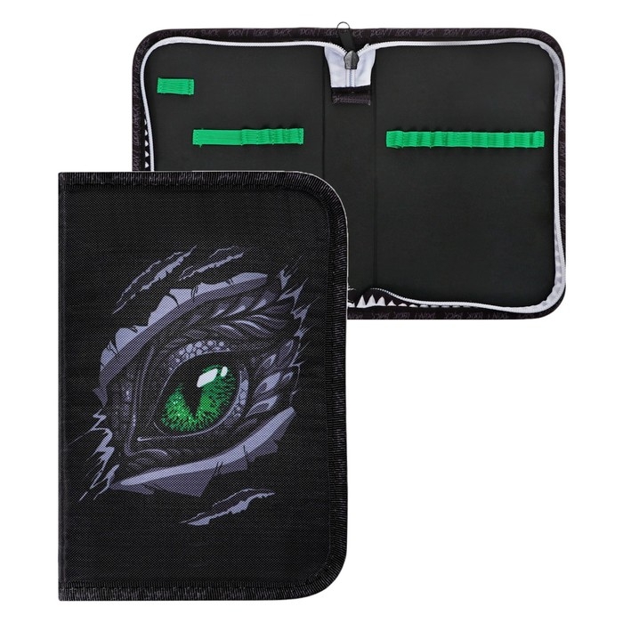 Пенал 1 секция, 133 х 200 х 35 мм, текстильный, Феникс Пенал 1 секция, 133 х 200 х 35 мм, текстильный, Феникс "Глаз дракона" 65674