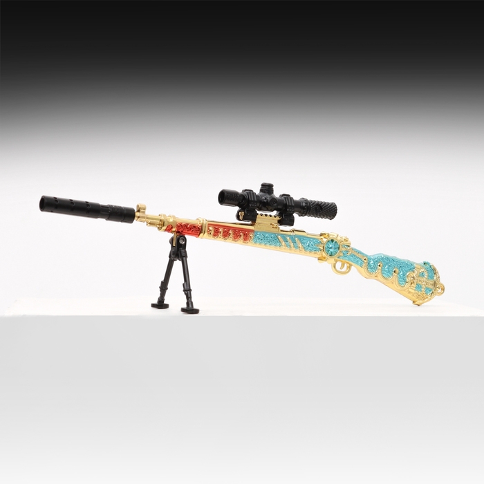 Сувенирное оружие мини снайперская винтовка Сувенирное оружие мини снайперская винтовка "Ice Queen" 26см