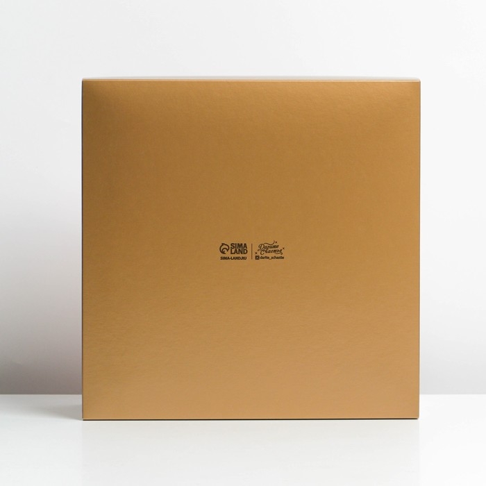 Коробка подарочная новогодняя складная «Тепло в твоих руках», 25 х 10 х 25 см, Новый год Коробка подарочная новогодняя складная «Тепло в твоих руках», 25 х 10 х 25 см, Новый год