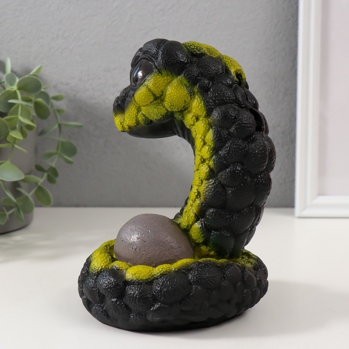 Новогодняя копилка  Новогодняя копилка "Мини Гумми"  12х12х17 см, черно-зеленый