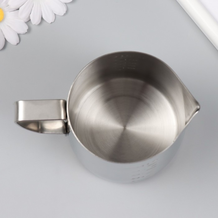 Стакан мерный для свечеварения нержавеющая сталь 550 мл 11х13 см