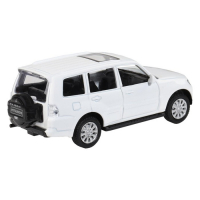 Машина металлическая Mitsubishi Pajero 4WD Turbo 1:43, инерция, открываются двери, цвет белый