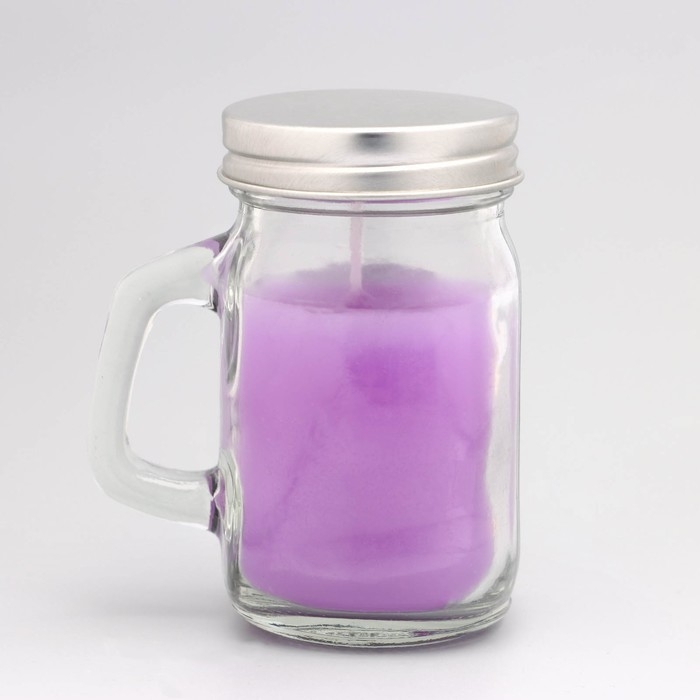 Свеча ароматическая в банке  Свеча ароматическая в банке "Лаванда", 7,2 х 8,5 см, 190 г