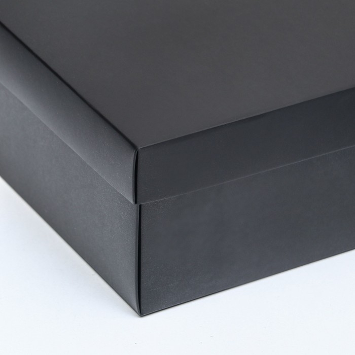 Коробка подарочная складная, упаковка, «Черная», 30 х 20 х 9 см