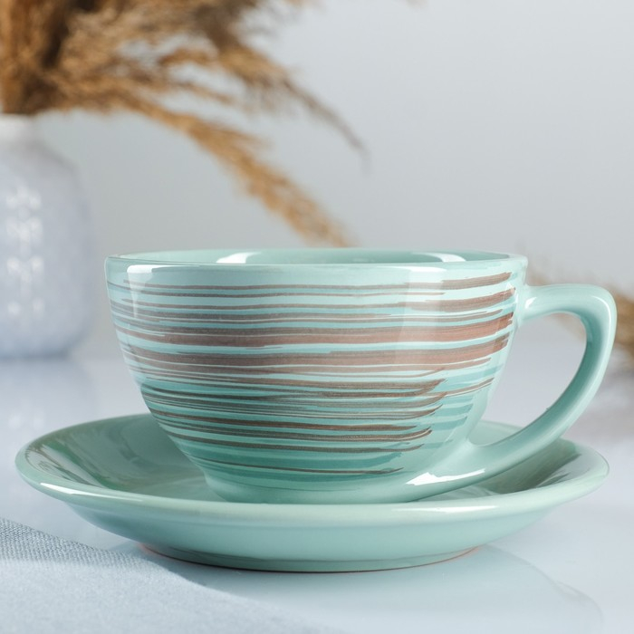 Чайная пара Чайная пара "Элегант" 0,25л / 11х6,5см + блюдце 15см, скандинавия