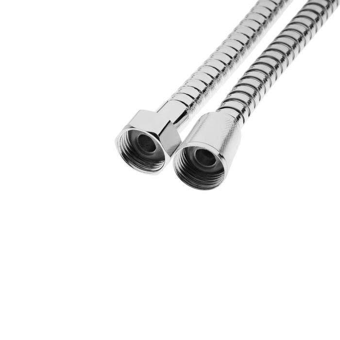 Душевой шланг ZEIN Z19PS, 200 см, цинковые гайки 1/2 Душевой шланг ZEIN Z19PS, 200 см, цинковые гайки 1/2", запрессовочная втулка латунь, хром