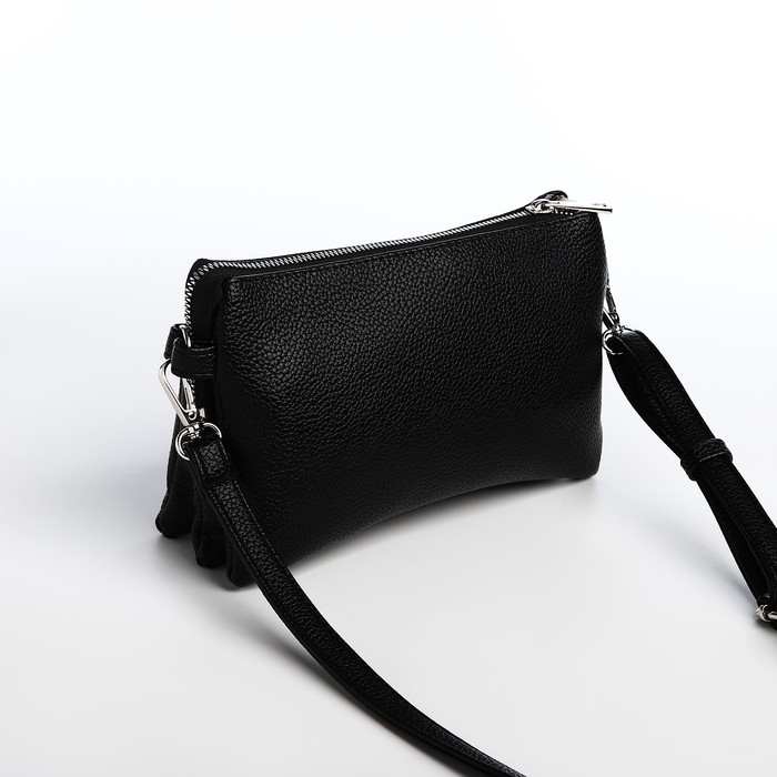 Сумка кросс-боди на молнии, цвет чёрный Сумка кросс-боди на молнии, цвет чёрный