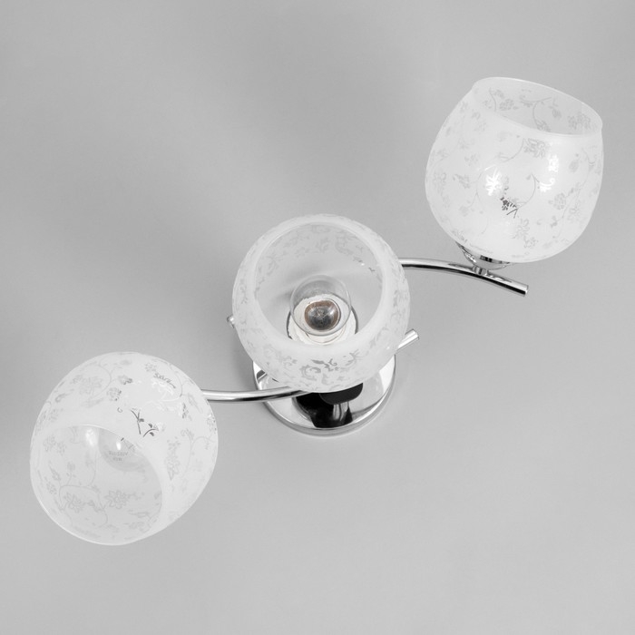 Люстра Люстра "Луис" 3xE27 40Вт хром 55x17x24см