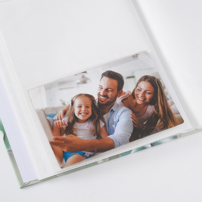 Фотоальбом на 80 фото 10х15 см Фотоальбом на 80 фото 10х15 см "Мраморная роза" в коробке МИКС 5,3х19х23 см