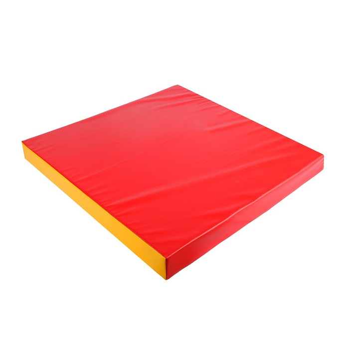 Мат, 100х100х10 см, цвет красный/жёлтый Мат, 100х100х10 см, цвет красный/жёлтый
