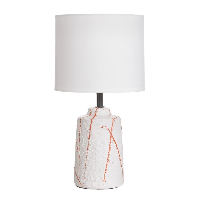 Лампа настольная Лампа настольная "Мэй" 1х40Вт Е14 белый 18х18х34см