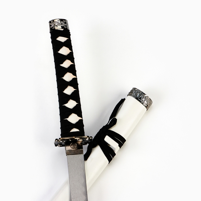 Сувенирное оружие «Катана Озэму», 78см, клинок 39 см, белые ножны