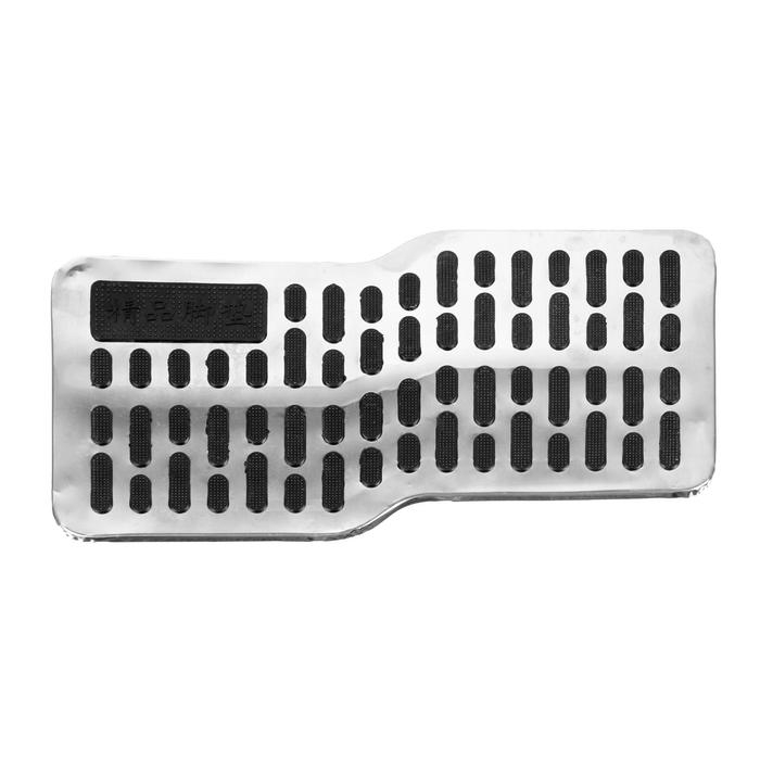 Накладка-подпятник для автоковрика, металлическая с креплением Накладка-подпятник для автоковрика, металлическая с креплением